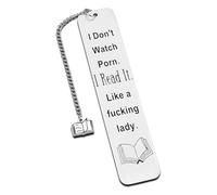 Poraceous Marque Page Acier Inoxydable, 1 Boîte Cadeau, Cadeau Maitresse d'École, Marque-page Gravé, Accessoire de Lecture, Fin d'Année Scolaire Noël, Anniversaire, Fête des Mères (Personnalité)