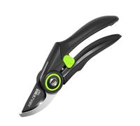 Poraceous Sécateur de Jardin, 215mm Professionnel Coupe en Dérivation, Antidérapants Cisaille de Jardin, Ciseaux Jardinage avec Lame SK5, Ciseaux à Fleurs, Coupe Branches, Sécateur pour Plantes