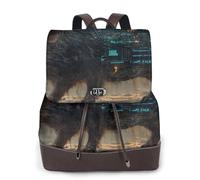 Porc-épic mécanique Sac à dos de voyage tendance pour femme, sac à dos décontracté, sac à dos en cuir imprimé pour femme pour le travail