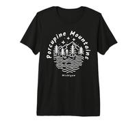 Porc-épic Mountains Michigan T-Shirt Haut de Gamme