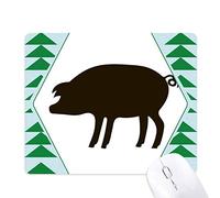 porc noir la représentation animale tapis de souris green pine tree tapis en caoutchouc