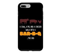 Porc, Poulet, Vache, Promenade dans Un Bar B Q Funny BBQ Meat Lover Coque pour iPhone 7 Plus/8 Plus