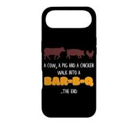 Porc, Poulet, Vache, Promenade dans Un Bar B Q Funny BBQ Meat Lover Coque pour iPhone Air