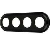Porcelaine Cadre rétro 4 volets I PR1 noir