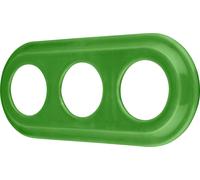 Porcelaine Cadre rétro triple I PR1 jaune-vert