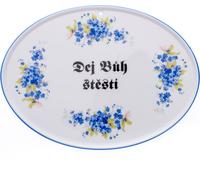 Porcelaine de Bohême, a.s., Dubí Bénédiction de Dieu, 24,5 x 18 cm, pomnečnice, Porcelaine de Bohême