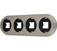 Porcelaine en saillie Cadre rétro 4 volets I QR1 gris beige