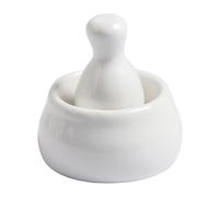 Porcelaine Petit mortier et pilon, Gringin Crusher Crusher Set, pour l'herbe à herbe en céramique, pour broyer la salade de papaye à l'ail 'ail