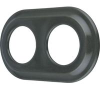 Porcelaine Rétro Cadre double I PR1 gris pierre
