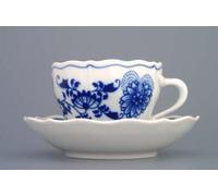Porcelaine tchèque Cibulák Tasse à café avec soucoupe 0,17 ltr.
