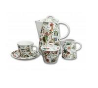 Porcelaine tchèque moderne, service à café, Thun, Tom, jardin, 15 pièces