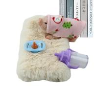 Porcelet En Silicone - Silicone, Mini Jouet De Cochon Mignon | Jouet De Porcelet Interactif Écologique Avec Accessoires, Animal De Compagnie En Peluche Pour Pour Noël, Anniversaire, Jeu D'inté