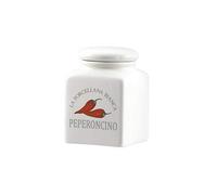 PORCELLANA Conserva Pot à Poivre en Porcelaine avec Couvercle en Forme de piments 177 ML