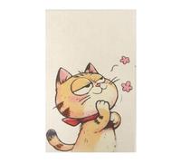 Porceosy Grattoir mural avec motif chaton mignon de dessin animé - Grattoir autocollant pour meubles et protection murale pour intérieur Felines J