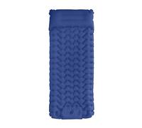 Porceosy Matelas de couchage gonflable ultraléger avec pompe à pied intégrée, imperméable et compact pour camping, extérieur, randonnée et plage, bleu