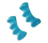 Porceosy SEBS Lot de 2 séparateurs d'orteils en gel souple pour le chevauchement des orteils, outil d'alignement des pieds confortable à porter au quotidien pour soulager l'oignon, bleu 2