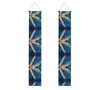 Porch Banner WZYWHJ Skateboard in the Waves Décoration murale à suspendre Panneau de porte, pour extérieur et intérieur, cour, fête, 30,5 x 180,3 cm