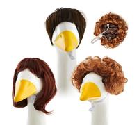 Porch Geese Wigs, Hairpieces, 5.91x4.72 Inches Adorable Costume Accessories, Weather-Resistant Decorative Design, Easy Slip-On Fit for Garden Lawn Outdoor Patio Decor