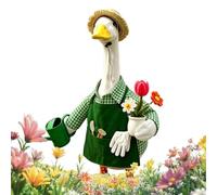 Porch Goose Costume Set Weather Resistant Apron Hat Tools Outdoor Decor