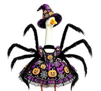 Porch Goose Halloween Outfits, Spider Design Halloween Porch Goose Outfit