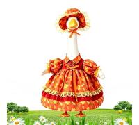 Porch Goose Outfits | 2-piece Maple Leaf Theme Autumn Statue Costume