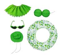 Porch Goose Outfits - Polyester PVC | Hawaiian Porch Goose Outfit Set ,Costume Set | Hawaiian Decorative Ģoose Outfits For Ṕorch Lawn Garden Terrace Grassland Balcony Backyard Outdoor Party School