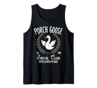 Porch Goose Social Club Funny Silly Animal pour Femmes, Hommes et Enfants Débardeur