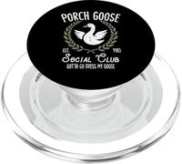 Porch Goose Social Club Funny Silly Animal pour Femmes, Hommes et Enfants PopSockets PopGrip pour MagSafe