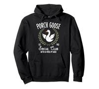 Porch Goose Social Club Funny Silly Animal pour Femmes, Hommes et Enfants Sweat à Capuche