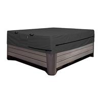 Porch Shield Housse carrée pour Jacuzzi - Housse de Protection Rigide imperméable pour Spa extérieur 215,9 x 215,9 cm, Noir