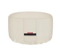 Porch Shield Housse de protection ronde robuste 600D, imperméable et résistante à la décoloration, pour brasero, beige, 81,3 cm