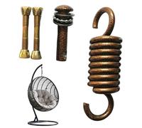 Porch Swing Springs Heavy Duty - Strong Load-Bearing Stainless Steel Hook, Durable Extension Spring, Reliable Patio Hardware, Gym Chair Support | Spring for Ceiling Setup Boxing Bag Home Outdoor