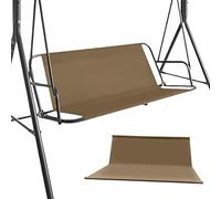 Porche Extérieur Patio Balançoire Siège Housse 600d épaissi Oxford Imperméable Balançoire Coussin Housse De Protection Remplacement pour L’e, Coffee, 85x(48+48) cm/33.4X(18.8+18.8) inch