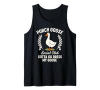 Porche Goose Social Club Funny Farm Bird Animal Lover Design Débardeur
