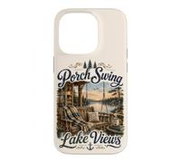 Porche Swing Vue sur Le lac Lakehouse Lakecore Cabincore Coque pour iPhone 14 Pro