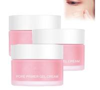 Pore Primer Gel Crème, Face Primer Pore Base Gel Cream, Primer Gel pour Visage à Base de Gel Visage Primer Couvre Parfaitement Les Pores, Obtenez Un Maquillage Naturel Et Longue Durée (3 pièces)
