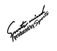 Porfeet Autocollant De Voiture, Car Styling Sports Mind Sticker Emblem Badge Decal Auto Phare Bonnet Sticker Noir 30x10,5 cm