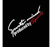 Porfeet Autocollant De Voiture, Car Styling Sports Mind Sticker Emblem Badge Decal Auto Phare Bonnet Sticker Blanc + Rouge 19x7cm