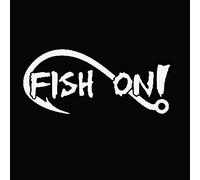 Porfeet Autocollant De Voiture, Poisson sur Crochet De Pêche Car-Styling Véhicule Carrosserie Fenêtre Stickers Autocollant Décoration Blanc