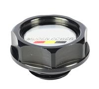 Porfeet Bouchon D'huile, Bouchon D'huile De Véhicule De Voiture Filtre à Carburant D'huile Couvercle De Réservoir De Moteur De Course Compatible avec Honda Civic Noir Taille Unique