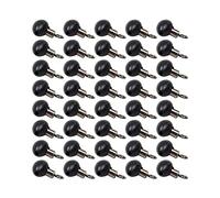 Porfeet Émerillons Roulants, 10/20/30/40 Pièces Matériel De Pêche Zip Curseur Perles émerillons Poulie Clip Ligne Plates-Formes Noir 40 pièces