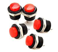 Porfeet Interrupteur à Bouton Poussoir, 5 Boutons Poussoirs Momentanés Marche/Arrêt Interrupteur De Klaxon Compatible avec La Mini e Réinitialisation Automatique De Voiture