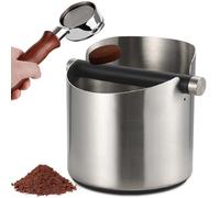PORFOYO Boite À Café Knock Box En Inox, Boîte À Cassette Pour Porte-Filtre, Récipient De Tapotement Pour Porte-Filtre, Boîte À Tapoter, Récupérateur De Marc Pour Machine À Café