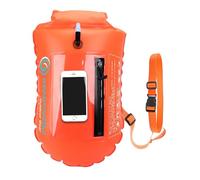 PORFOYO Bouée de natation en eau libre - Sac étanche - Pour adultes - Avec ceinture réglable - Pour triathlons, kayak, haute visibilité