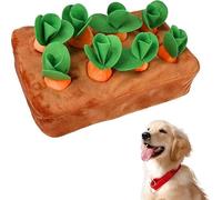 PORFOYO Carottes en peluche Tapis à renifler pour chien Jouet interactif pour chien Jouet interactif en peluche Carotte Intelligence Chien Légumes Peluche Entraînement à renifler