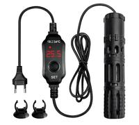 PORFOYO Chauffage d'aquarium 25 W, chauffage d'aquarium, mini chauffage d'aquarium 3-19L, tige chauffante d'aquarium avec affichage numérique LED avec affichage de la température, chauffage d'aquarium