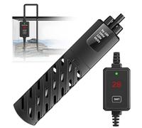 PORFOYO Chauffage D'aquarium, 50 W Réchauffeur D'aquarium, 15-34°C Radiateur Submersible, 50 L Contrôleur De Température Externe Eau Aquarium pour Chauffage D'aquarium De Poissons Et De Tortues