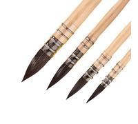 PORFOYO Ensemble de Pinceaux de Calligraphie Chinoise et Kanji Sumi - 4 Pièces pour Étudiants, Artistes, Débutants