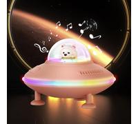 PORFOYO Haut-parleur Bluetooth avec lumière, lampe de chevet, haut-parleur Bluetooth portable 5.4, veilleuse avec USB/AUX/TF, pour filles, enfants, adolescents, garçons, cadeau pour femmes