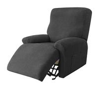 PORFOYO Housse extensible complète pour fauteuil relax - 4 pièces - Protection - Extensible - Poches
